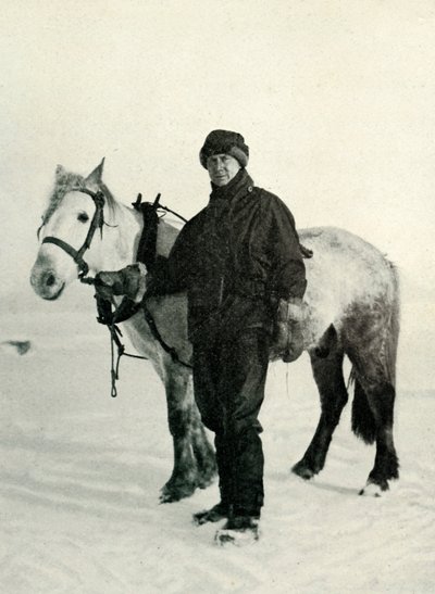 Dr. Wilson et le poney Nobby, vers 1911, 1913 - Herbert Ponting