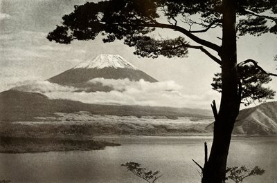 Fuji depuis le lac Motosu, 1910 - Herbert Ponting