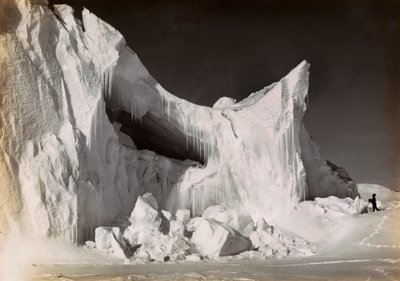Château de glace à la fin de l
