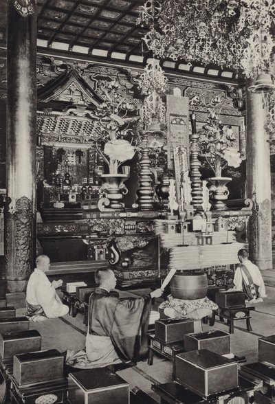 Japon dans les années 1920 : Omori, temple Ikegami (bouddhiste) - Herbert Ponting