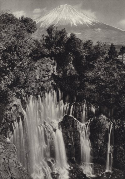 Japon dans les années 1920 : cascade de Shiraito - Herbert Ponting