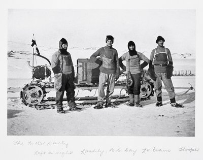 Fête motorisée - de gauche à droite : Lashly, Day, Evans et Hooper, de 