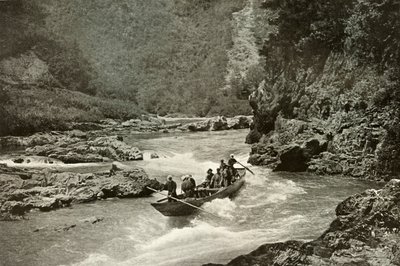 Descente des rapides de la Katsura-Gawa, 1910 - Herbert Ponting
