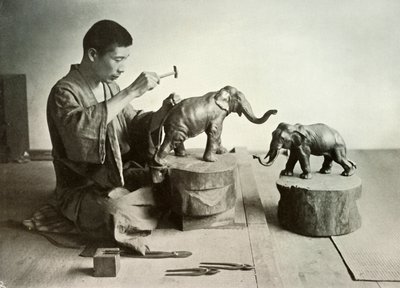 Le Sculpteur de bronze, 1910 - Herbert Ponting