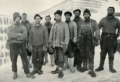 Le Dépôt et les Partis Occidentaux à leur retour au Cap Evans, 13 avril 1911, 1913 - Herbert Ponting