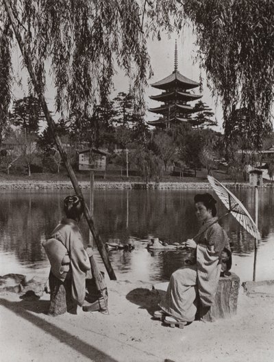 La pagode Kobukuji (photo n/b) - Herbert Ponting