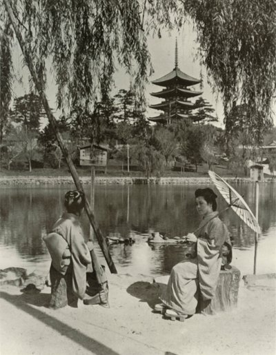 La pagode de Nara, 1910 - Herbert Ponting