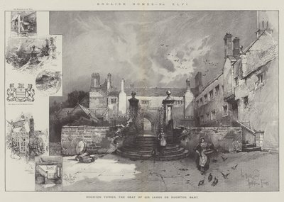 Hoghton Tower, la résidence de Sir James de Hoghton, baronnet - Herbert Railton