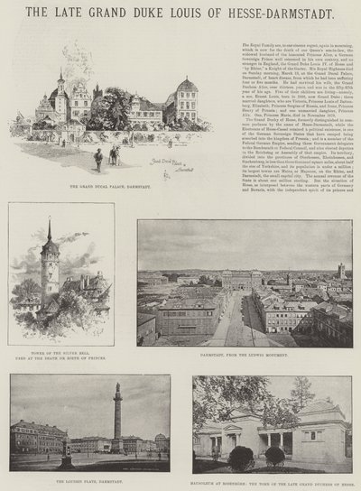 Feu le grand-duc Louis de Hesse-Darmstadt - Herbert Railton