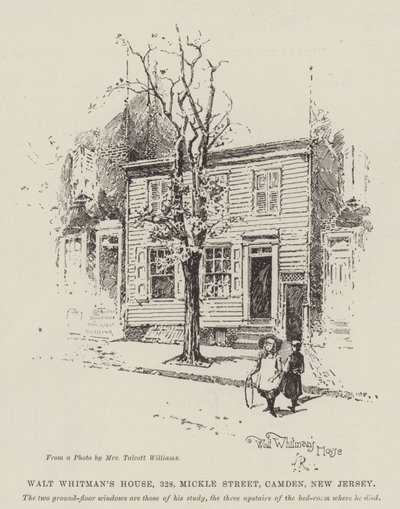 Maison de Walt Whitman, 328, Mickle Street, Camden, New Jersey - Herbert Railton