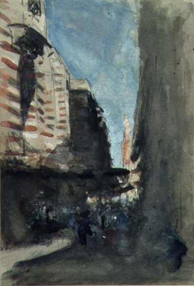 Une Rue au Caire - Hercules Brabazon Brabazon