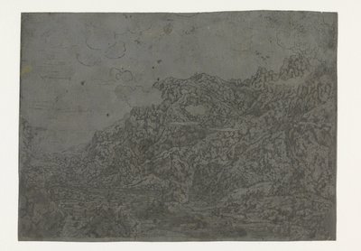 Paysage rocheux avec nuages bas - Hercules Segers