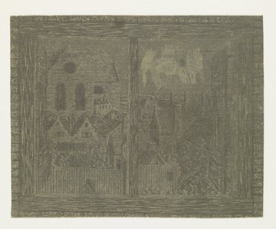 Vue à travers la fenêtre de la maison de Segers vers la Noorderkerk - Hercules Segers