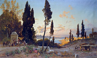 Vue du Bosphore à Constantinople - Herman David Salomon Corrodi