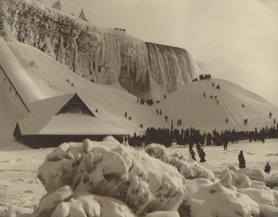 Vue des chutes du Niagara en hiver - Herman F. Nielson