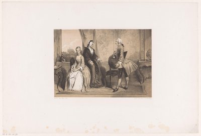 Trois figures dans un intérieur du XVIIIe siècle - Herman Frederik Carel ten Kate