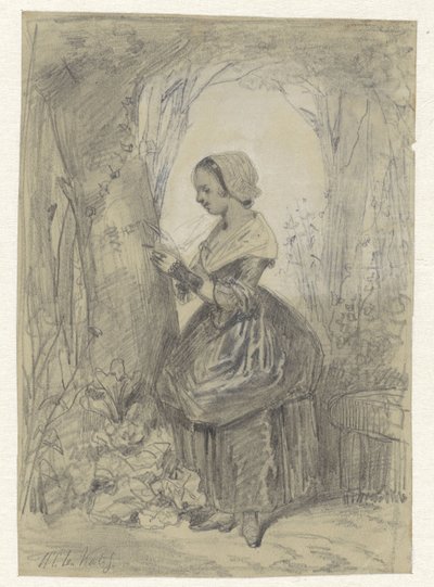 Fille près d
