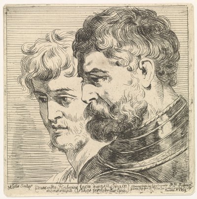 Étude de deux têtes - Herman Gillis