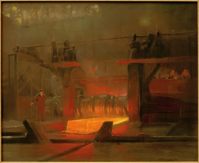 Travailleurs dans une aciérie - Herman Heijenbrock