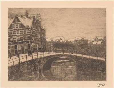 Lekkeresluis à Amsterdam - Herman Heuff (signed by artist)