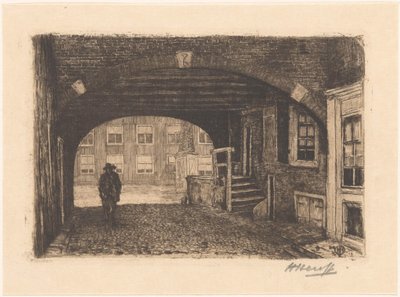 Porte Saint-Pierre à Amsterdam - Herman Heuff (signed by artist)