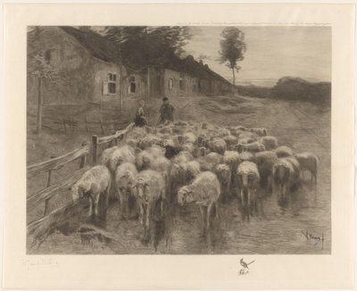 Berger et une femme près d