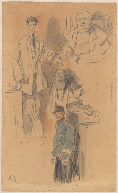 Portrait de Jan Hamdorf et W. van der Pluym - Herman Moerkerk