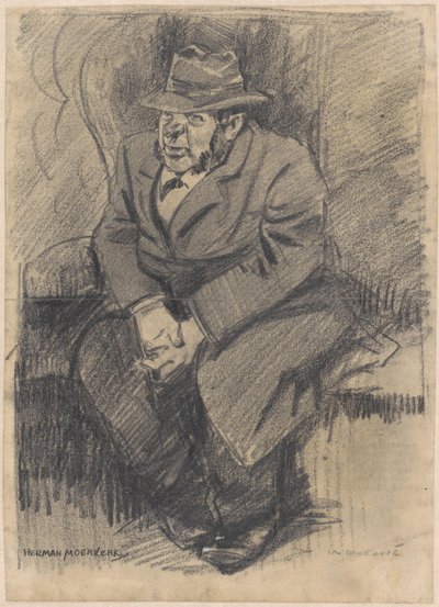 Homme assis dans le compartiment - Herman Moerkerk