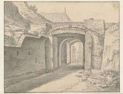 Passage sous le rempart de la ville d