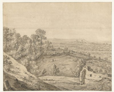 Vue de Clèves depuis le Monterberg - Herman Saftleven