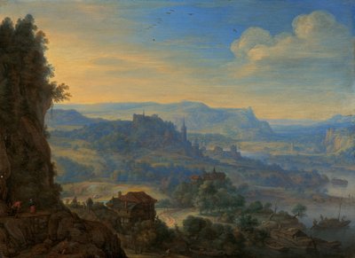 Paysage fluvial imaginaire - Herman Saftleven