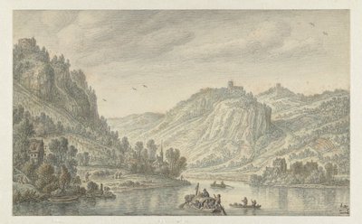 Le Rhin près de Drachenfels - Herman Saftleven