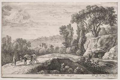 Diverses vues dans et autour de Rome: Deuxième vue de Zugro (Altro Veduto dal Zugro) - Herman van Swanevelt