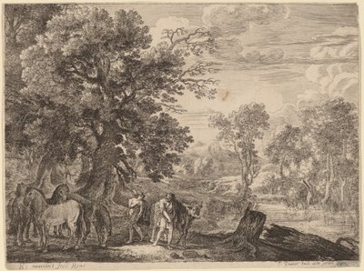 Mercure faisant taire Battus - Herman van Swanevelt