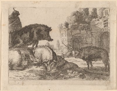 Cochons - Herman van Swanevelt