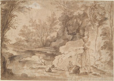 Paysage fluvial - Herman van Swanevelt