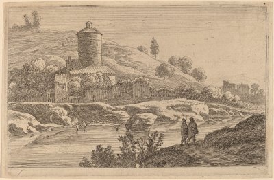 Tour ronde près du Tibre - Herman van Swanevelt