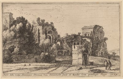 Les Thermes de Caracalla - Herman van Swanevelt