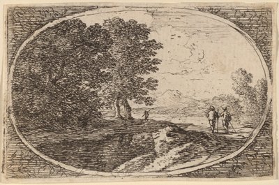 Trois hommes portant des bâtons - Herman van Swanevelt