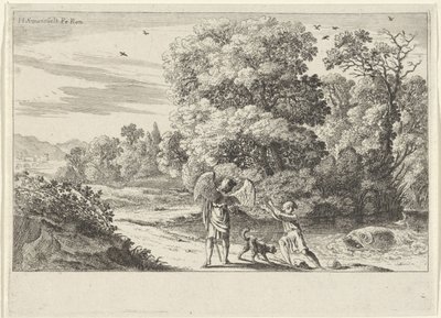 Tobias effrayé par le poisson - Herman van Swanevelt