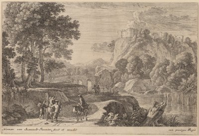 Voyageurs sur la route à gauche d