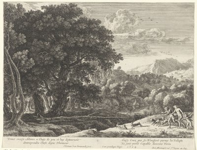Vénus et Adonis à la chasse - Herman van Swanevelt