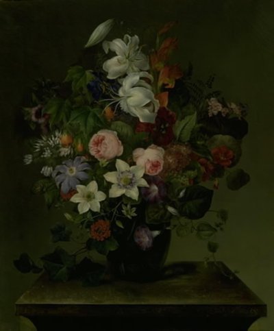 Bouquet de fleurs avec liseron et lierre - Hermania Neergaard