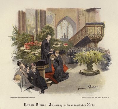 Service de confirmation dans une église évangélique - Hermann Behrens