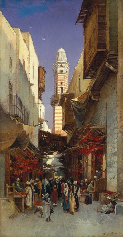 Un bazar égyptien - Hermann David Salomon Corrodi