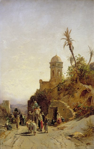 La caravane partante, Bethanin, vers 1880 - Hermann David Salomon Corrodi