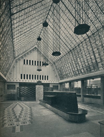 La Grande Salle, Banque de Rotterdam, La Haye, 1920 - Hermann Friedrich Mertens