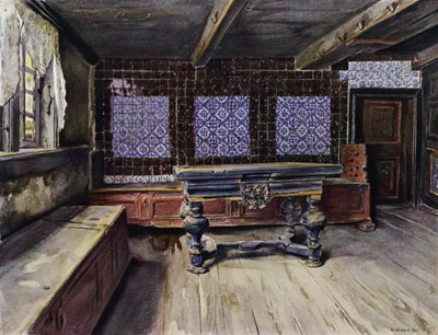 Salle dans la maison E Harden à Neuengamme, près de Hambourg - Hermann Haase