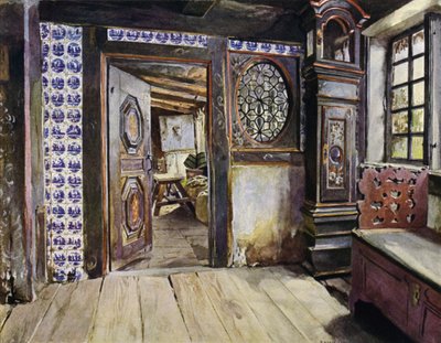 Salle dans la maison E Harden à Neuengamme, près de Hambourg - Hermann Haase