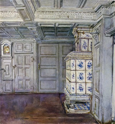 Partie du hall dans la maison Inselmann, Neuengamme, près de Hambourg - Hermann Haase